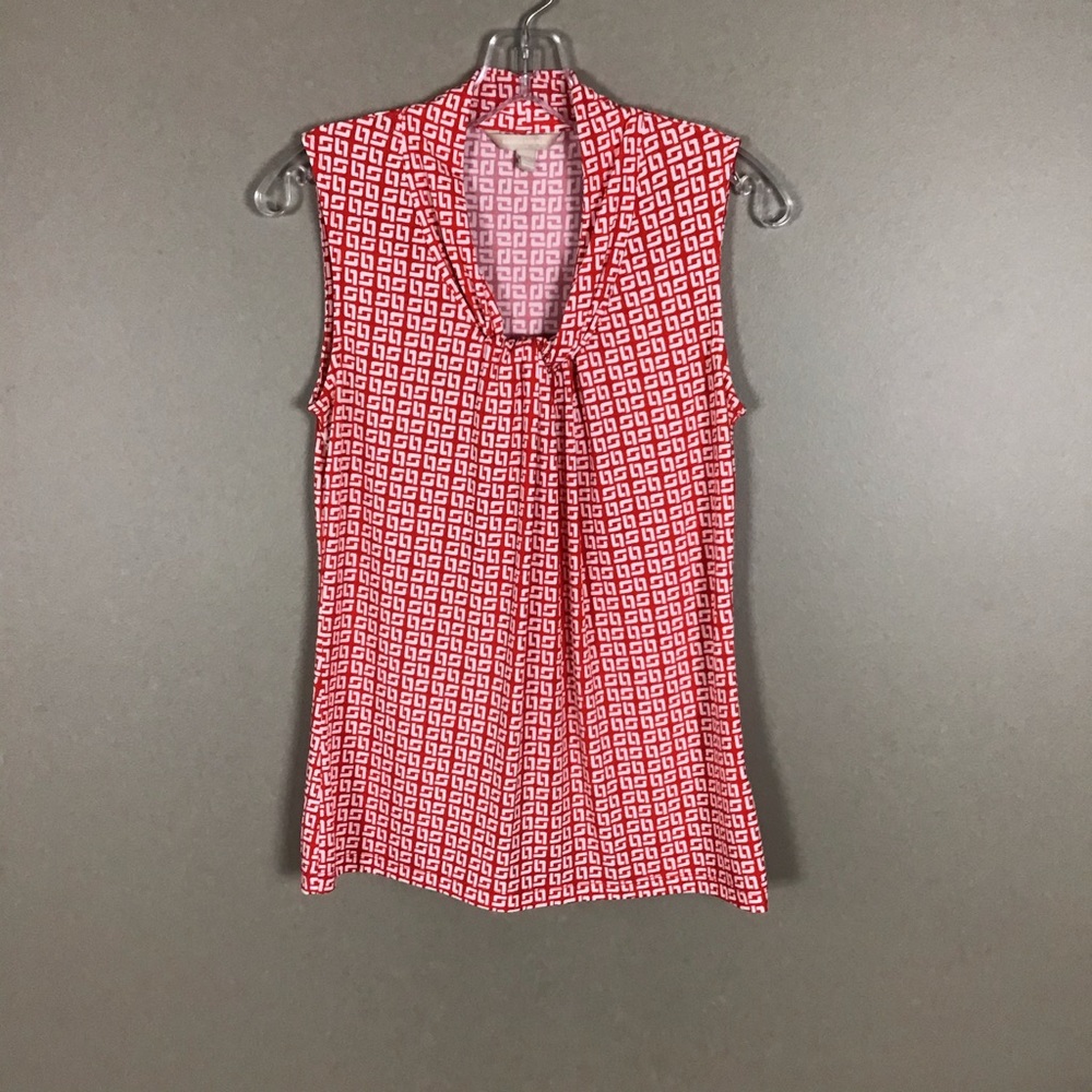 Banana republic, Sz S, Orange & Cream Geometric